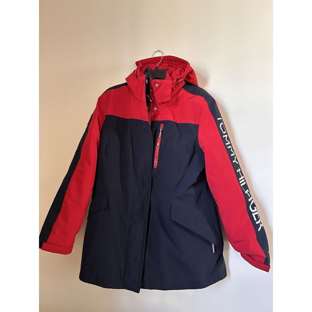 Tommy Hilfiger All Weather System Jacket 3 In 1‎ Size Large L Red Full Zip Nice